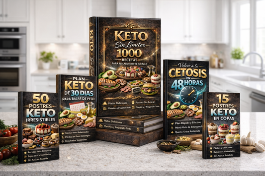 Pack: Keto Sin Límites: 1.000 Recetas y mucho más!